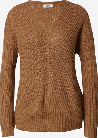 JDY Sweater 'NEW MEGAN' in Brown: front