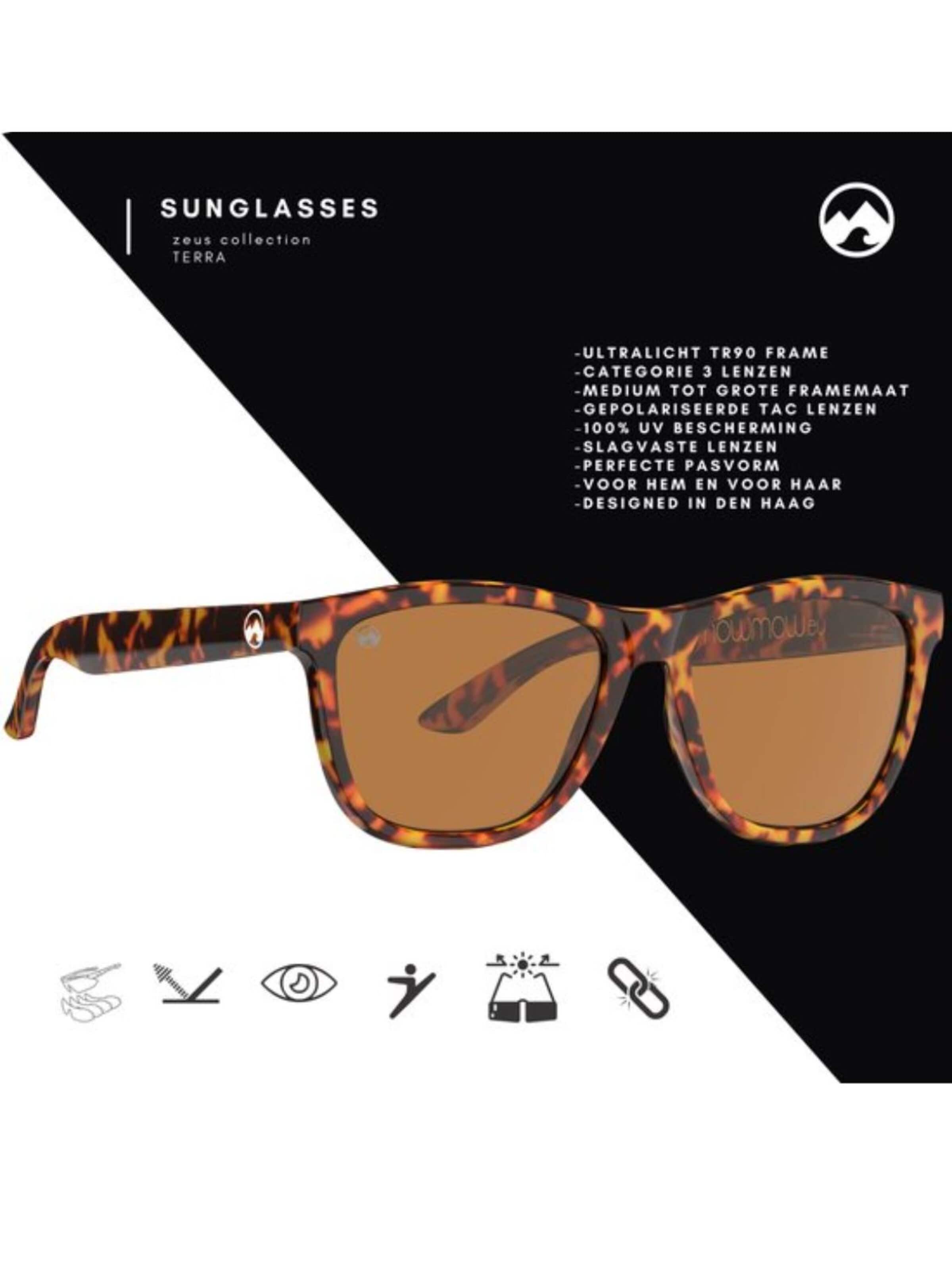 Mowmow - Gafas de sol deportivas 'MowMow Opal LIMITED Sunglasses - Polarized - Men - Women' en marrón