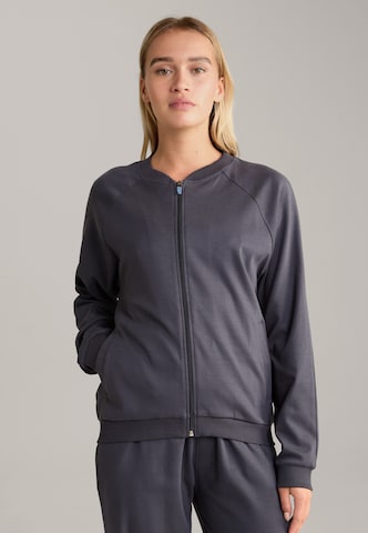 JOOP! Zip-Up Hoodie in Grey: front