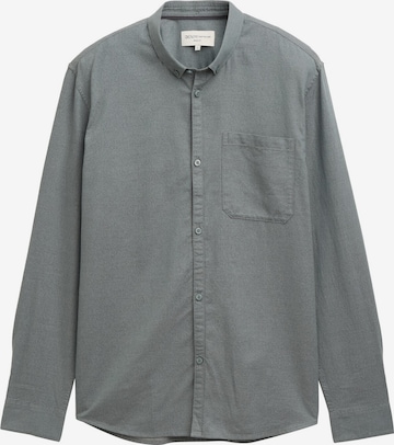 TOM TAILOR DENIM Button Up Shirt in Green: front