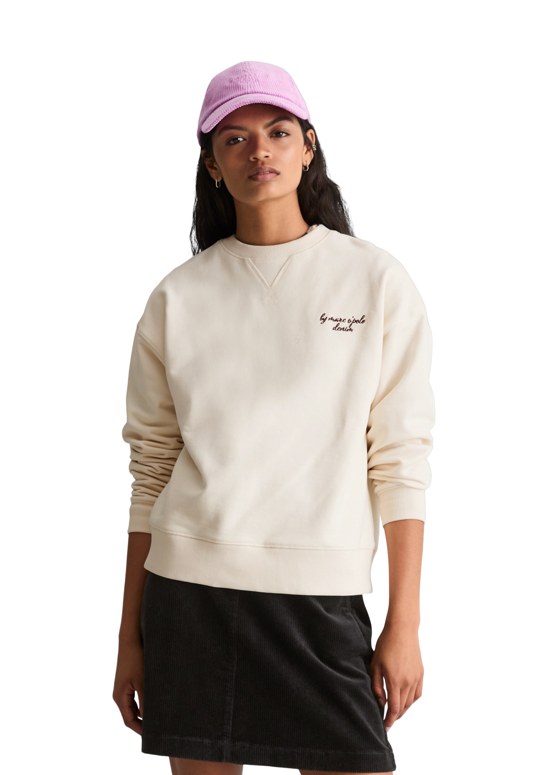 Marc O'Polo DENIM Sweatshirt in Weiß: Vorderseite