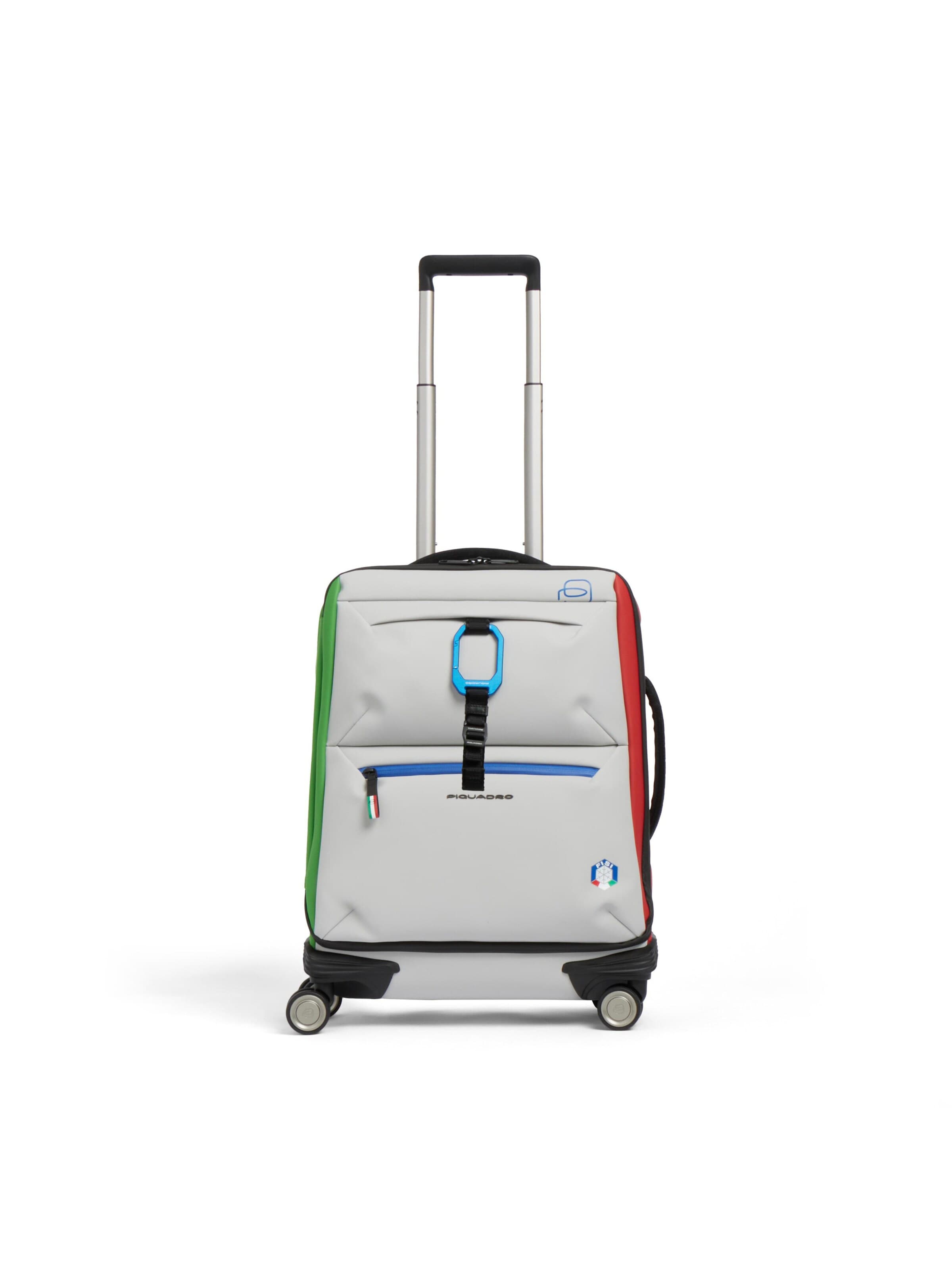 Piquadro Trolley in Wit: voorkant