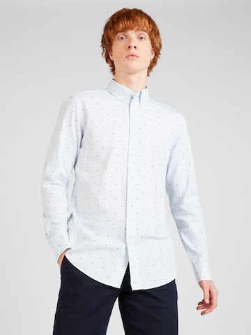 ESPRIT Slim fit Button Up Shirt in Blue: front