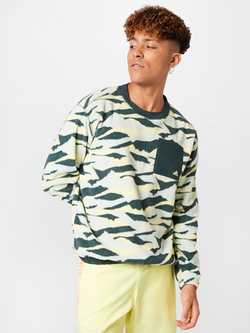 ADIDAS GOLF Athletic Sweatshirt in Green: front