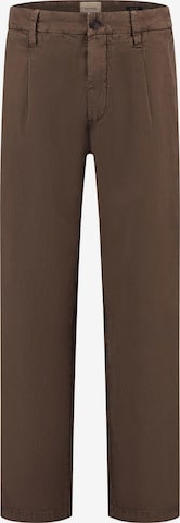 Regular Pantalon à pince 'Henry' Dstrezzed en marron : devant