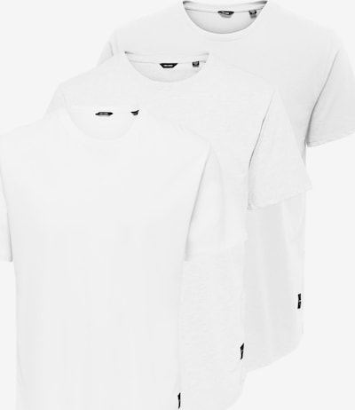 Only & Sons T-Shirt 'Matt' en blanc, Vue avec produit