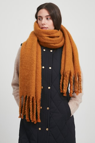 ICHI Scarf 'IABREW' in Brown: front
