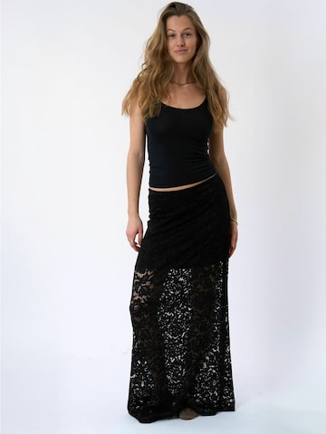 TEESHOPPEN Skirt ' Amara ' in Schwarz: Vorderseite