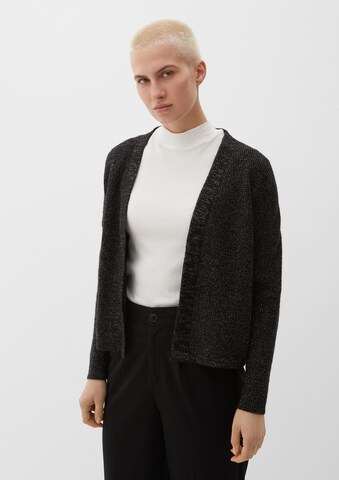 s.Oliver Knit Cardigan in Black: front