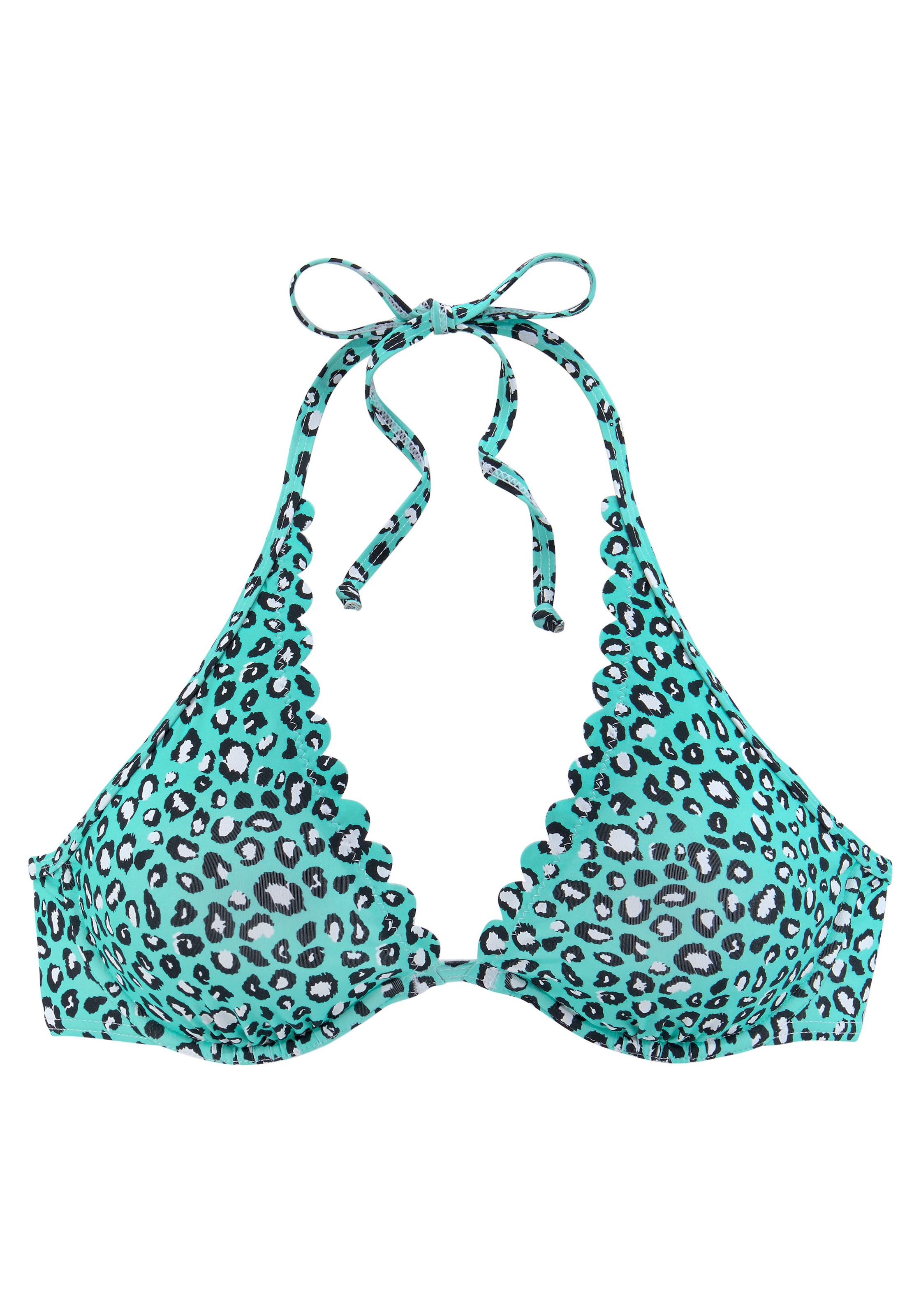 LASCANA - Triángulo Top de bikini en azul: frente
