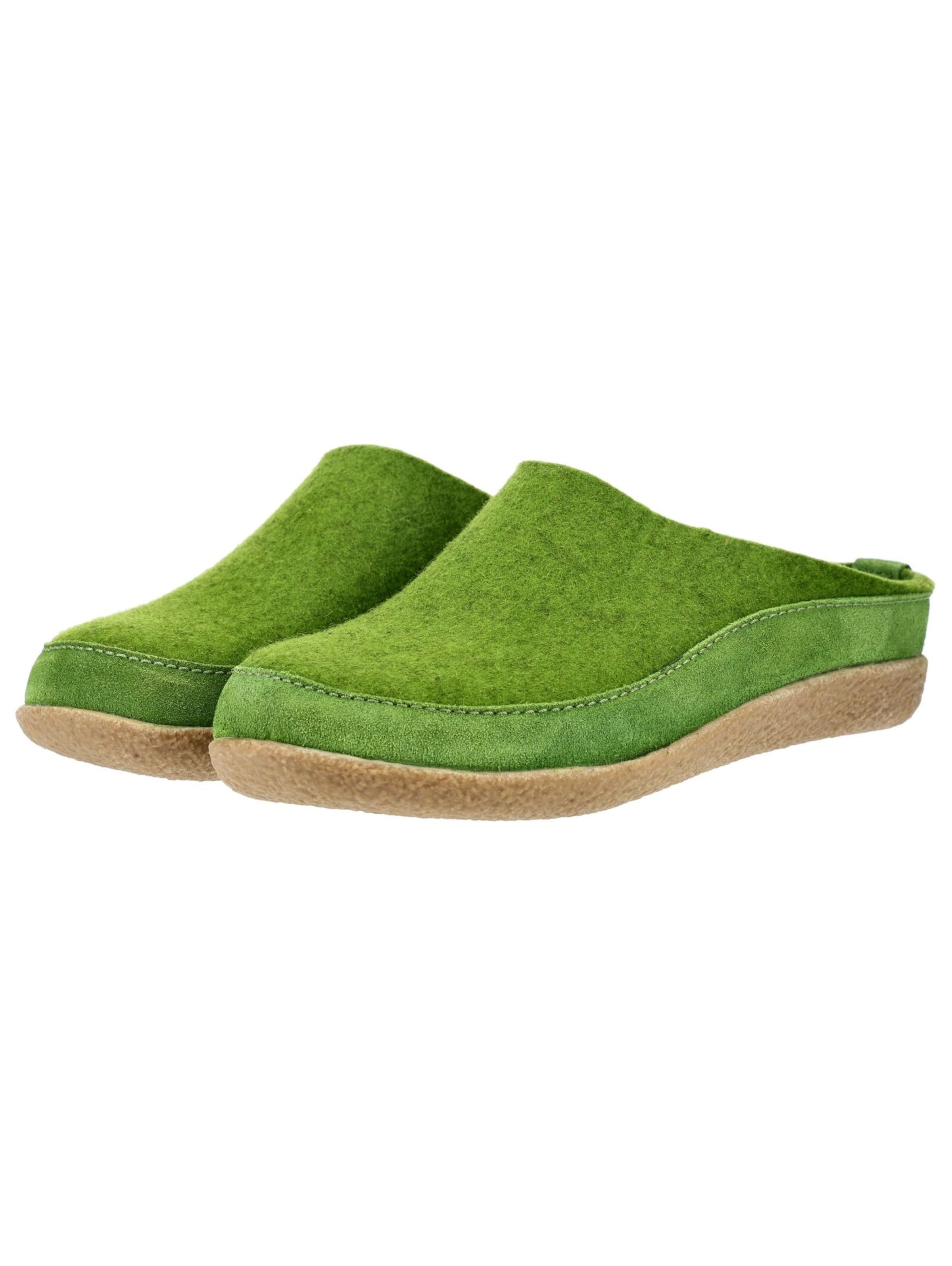 HAFLINGER Huisschoenen in Groen