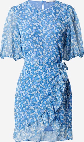 NA-KD Sukienka 'Frilled' w kolorze niebieski: przód