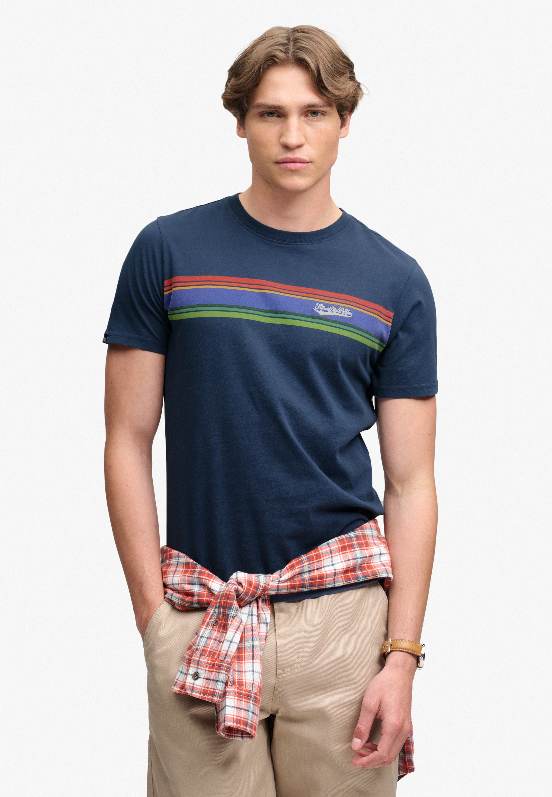 Superdry & Co Tričko - Modrá: predná strana