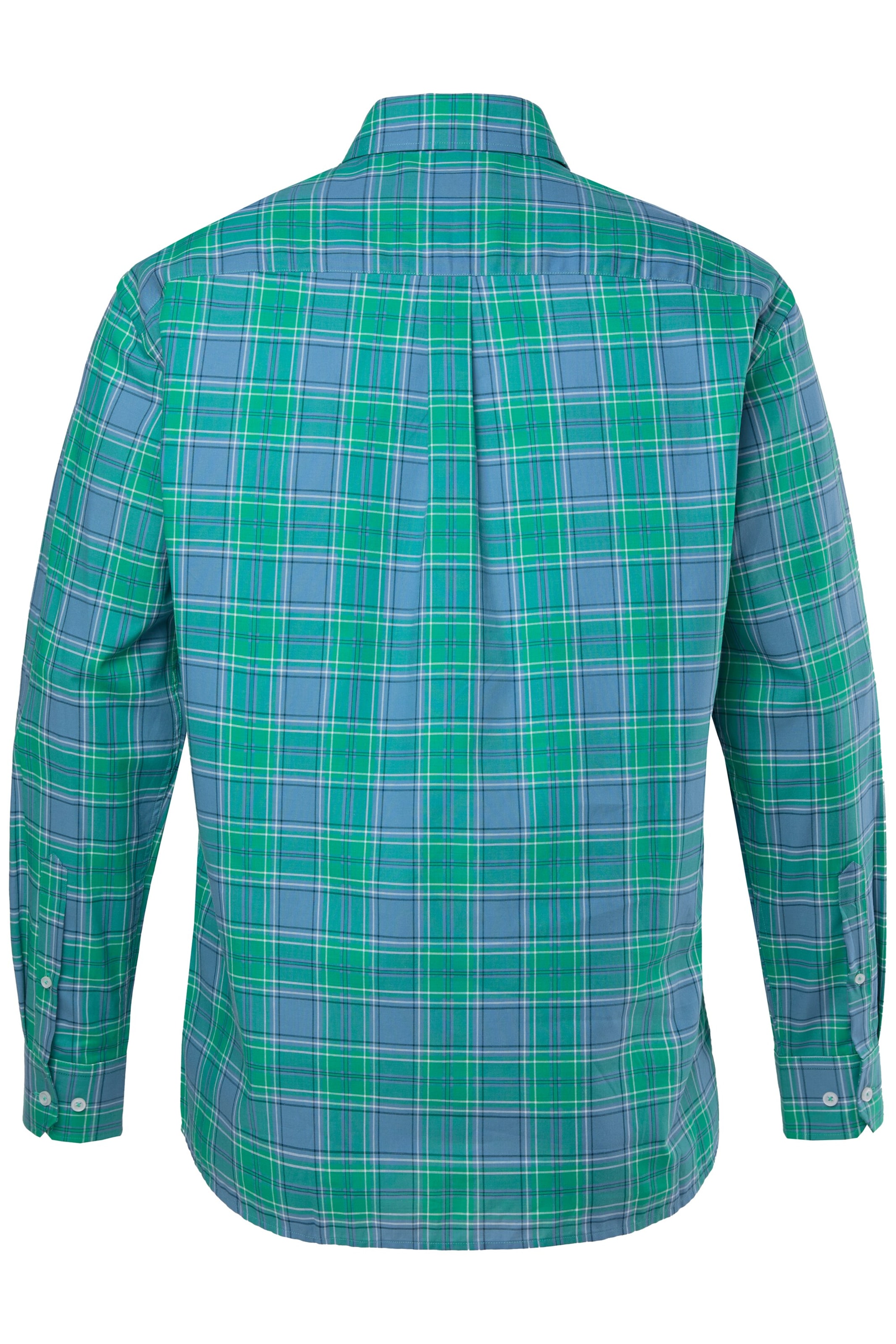 Men Plus Comfort fit Button Up Shirt in Blue