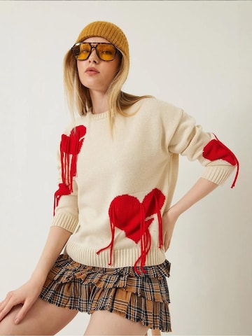 Bianco Lucci Kampsun 'Pullover', värv beež
