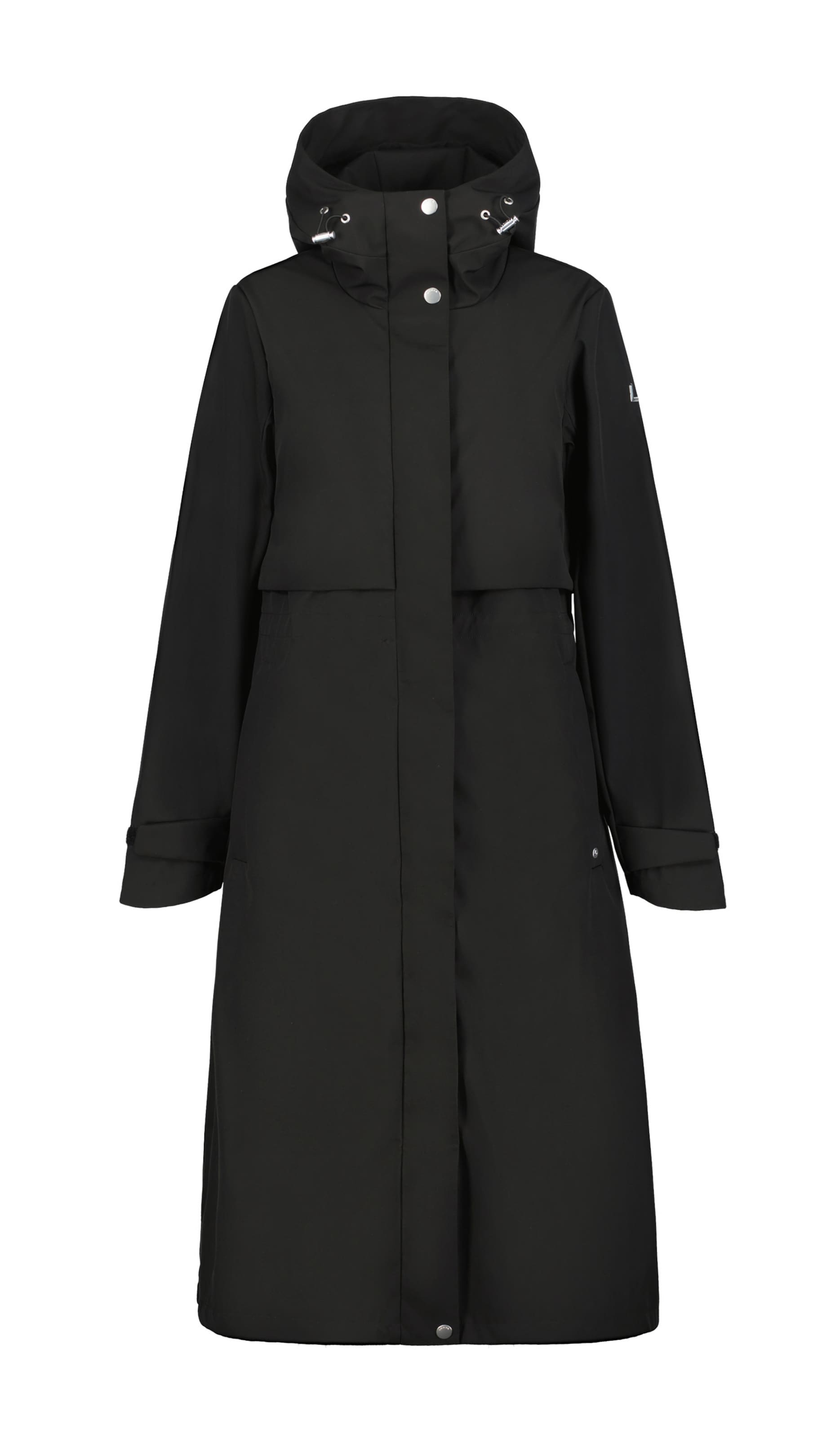 LUHTA Outdoorový kabát 'HULLBY' – černá: přední strana