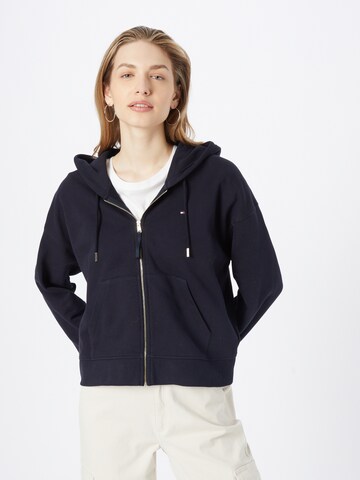 TOMMY HILFIGER Zip-Up Hoodie in Blue: front