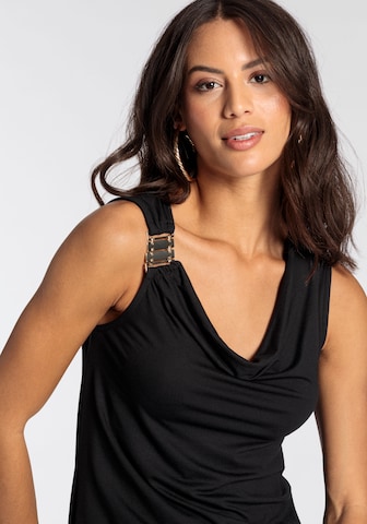 MELROSE Top in Schwarz