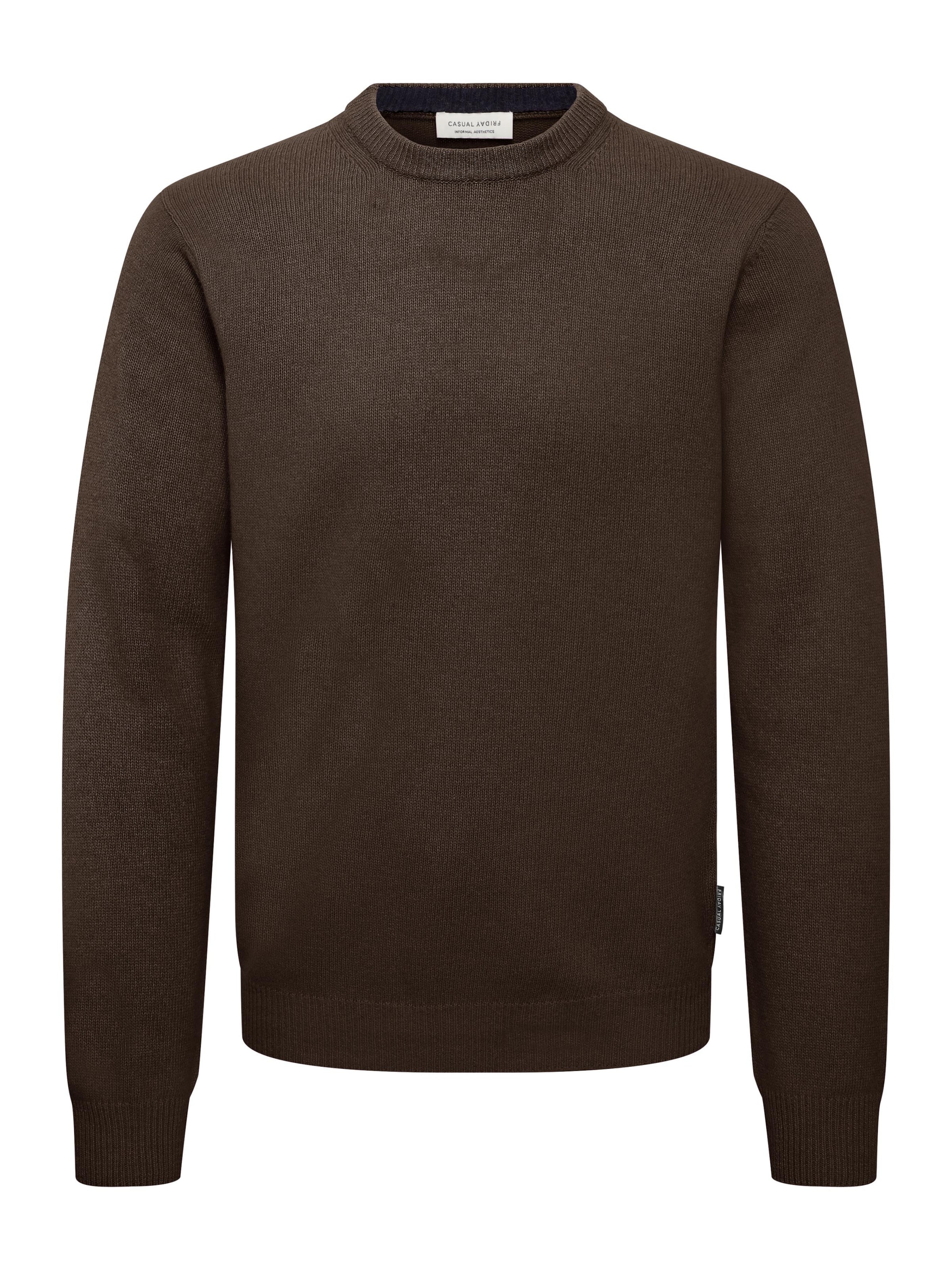 Casual Friday Sweater 'CFKarl' in Brown: front