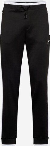 Karl Lagerfeld Tapered Broek in Zwart: voorkant