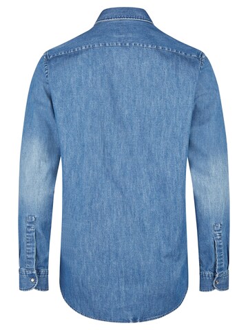 HECHTER PARIS Regular fit Button Up Shirt in Blue