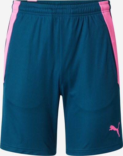 PUMA Športové nohavice 'teamLIGA' - námornícka modrá / ružová, Produkt
