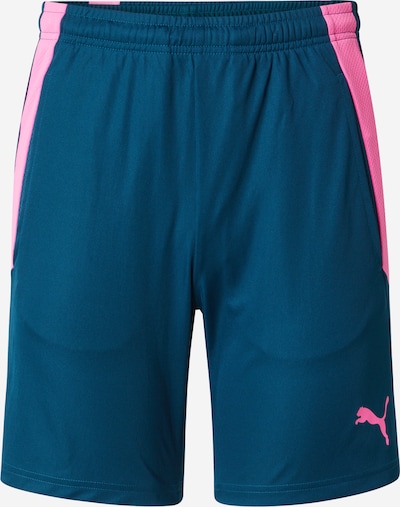 PUMA Workout Pants 'teamLIGA' in marine blue / Pink, Item view
