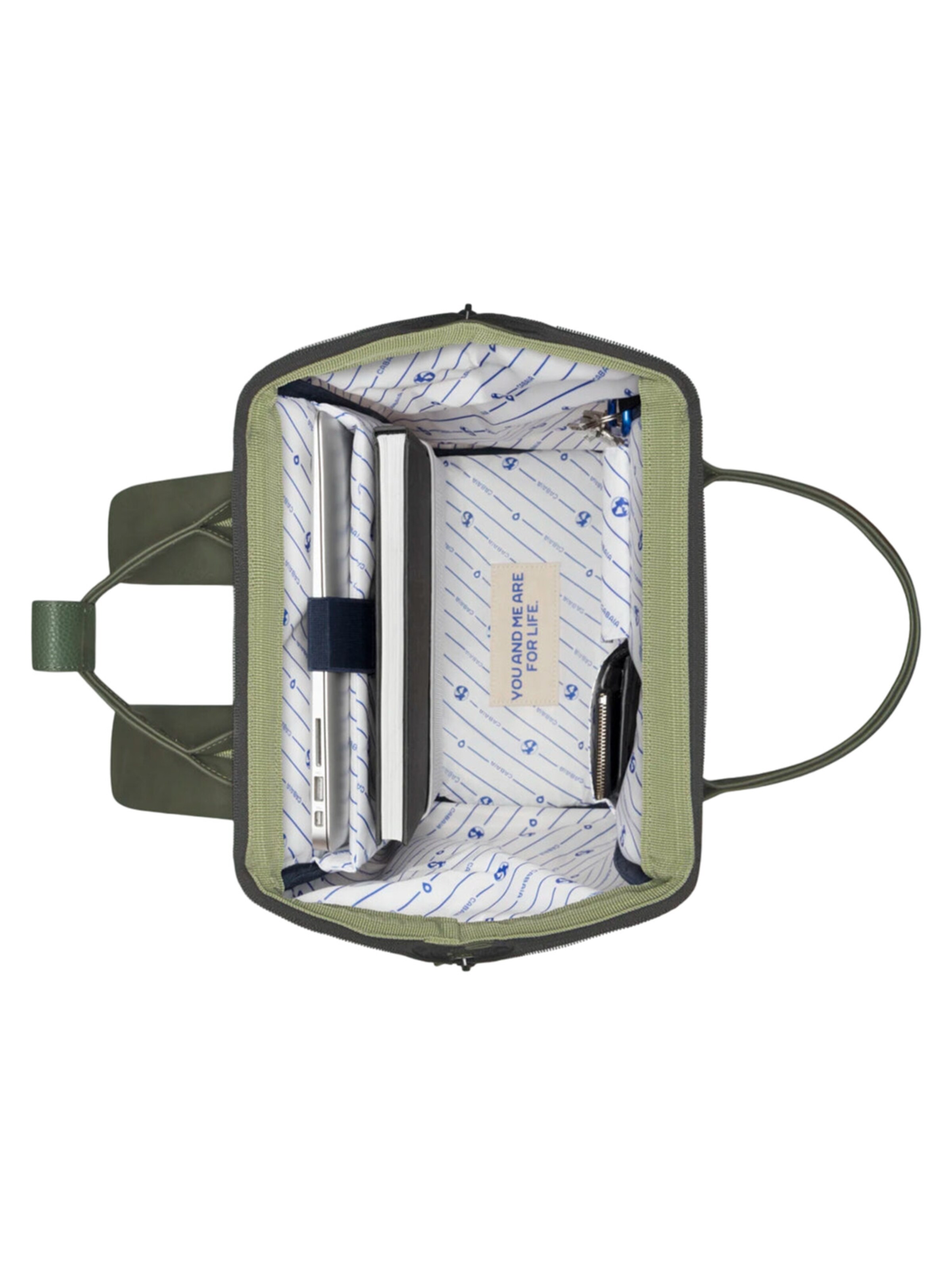 Cabaia Rucksack 'Busan M'‌‌‌‌‌‌‌‌ in Grün