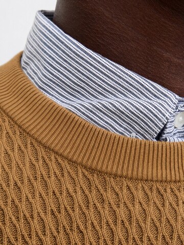 JACK & JONES Pullover '12283381'‌‌‌‌‌ in Beige