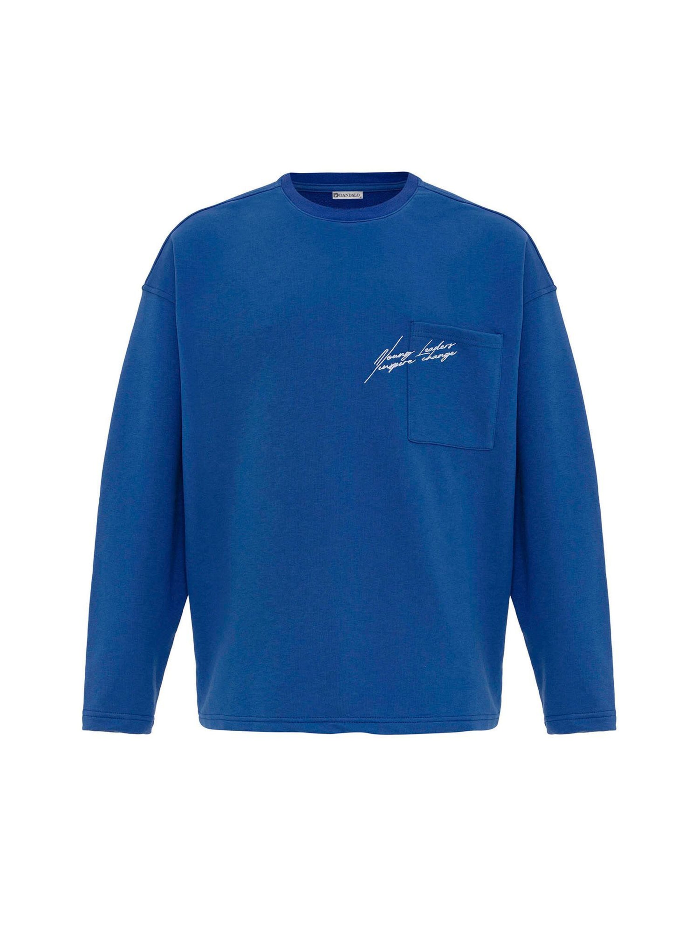 Pull-over Dandalo en bleu : devant