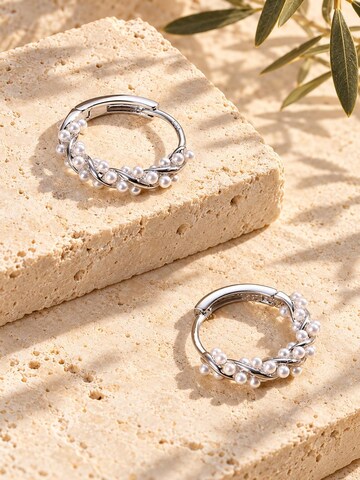 Alster Herz Earrings 'Copenhagen Pearl Whisper' in Silver
