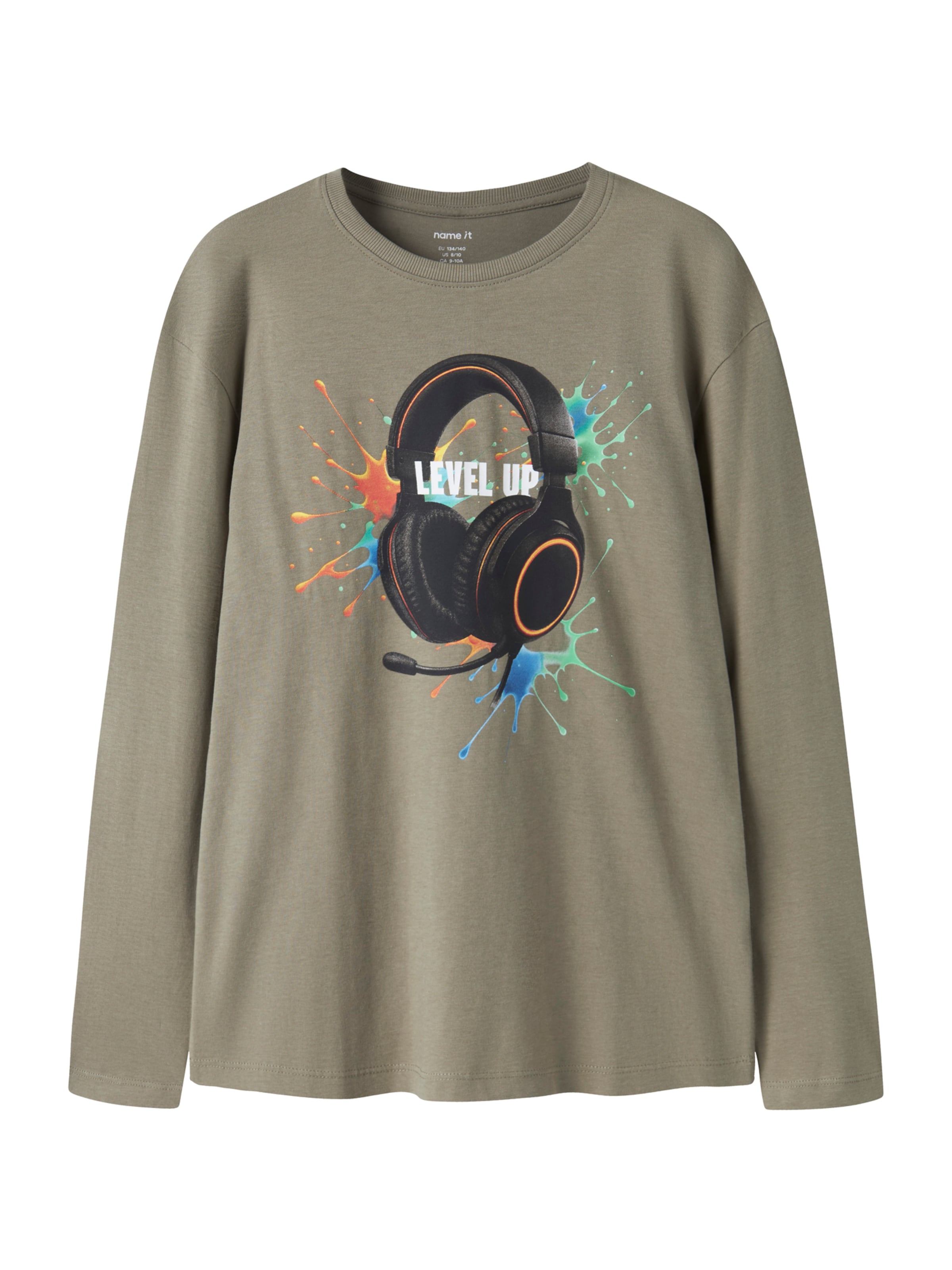 NAME IT T-shirt 'NKMVOTO' i grön: framsida