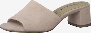 TAMARIS Mules in Pink: front