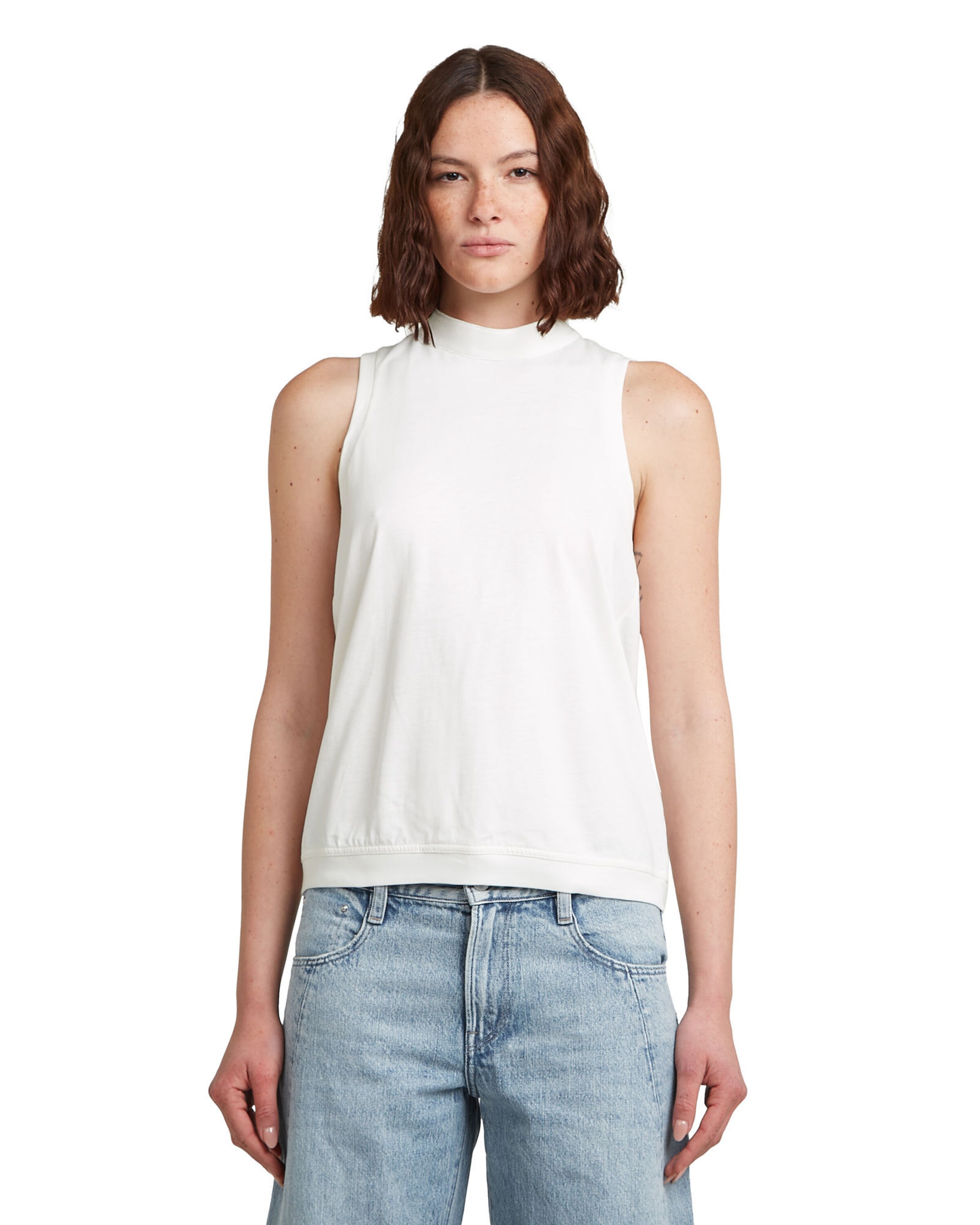 G-STAR Top in White: front