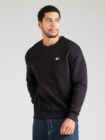 Sweat-shirt Tommy Jeans en noir : devant