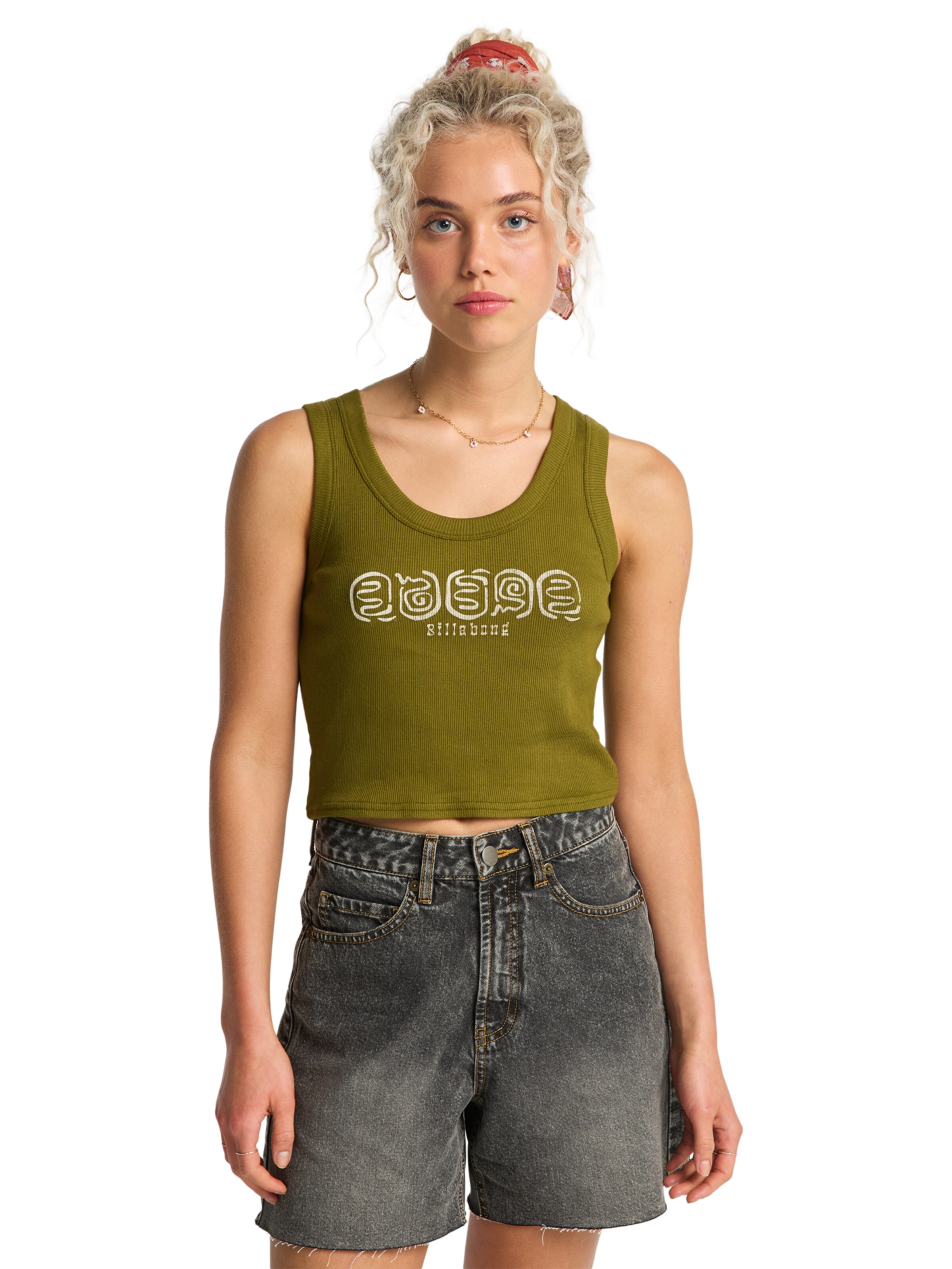 BILLABONG Top 'Stirred Up' in Grün: Vorderseite