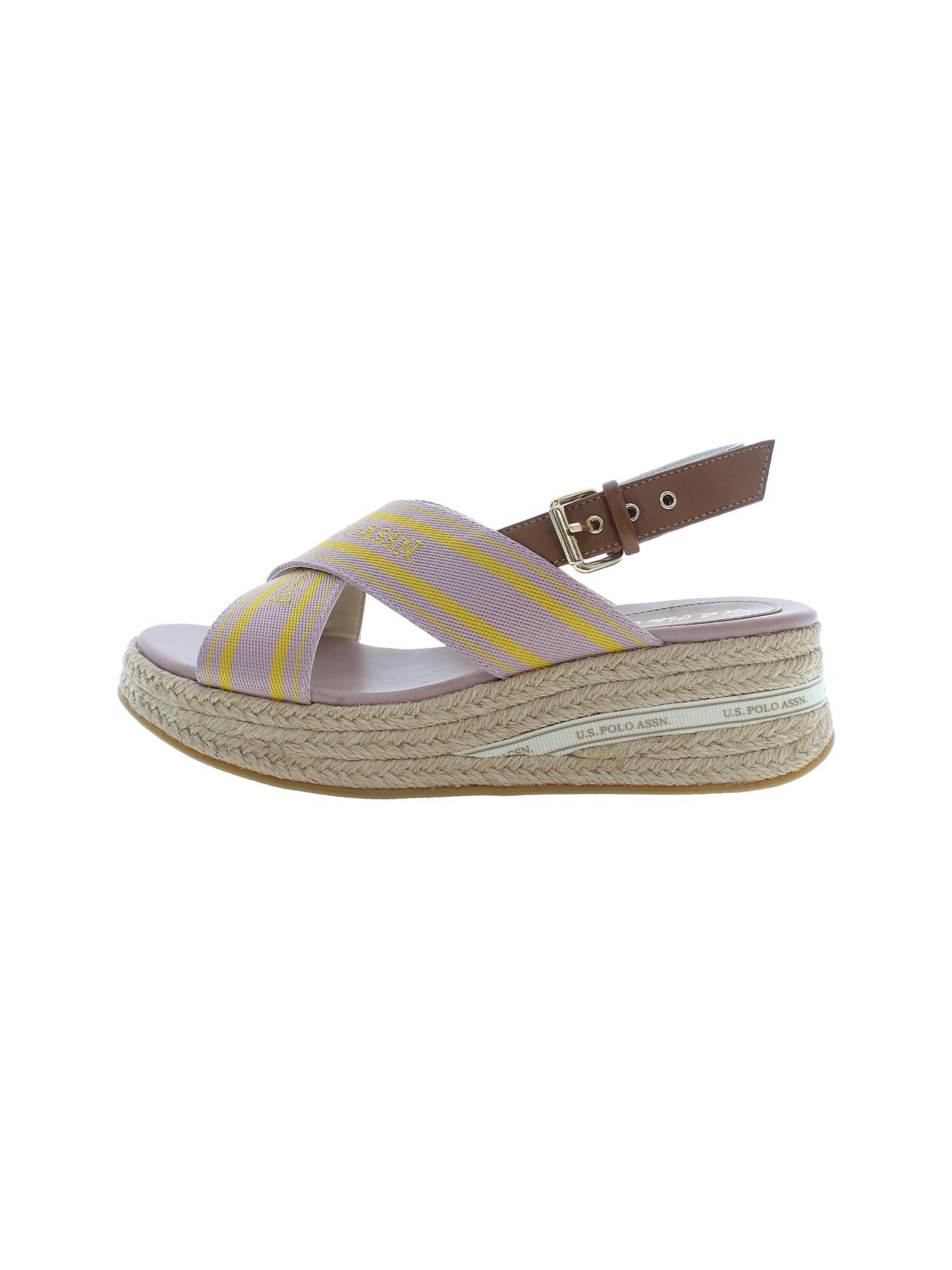 U.S. POLO ASSN. Sandaler 'Glory' i lime / lysviolet, Produktvisning