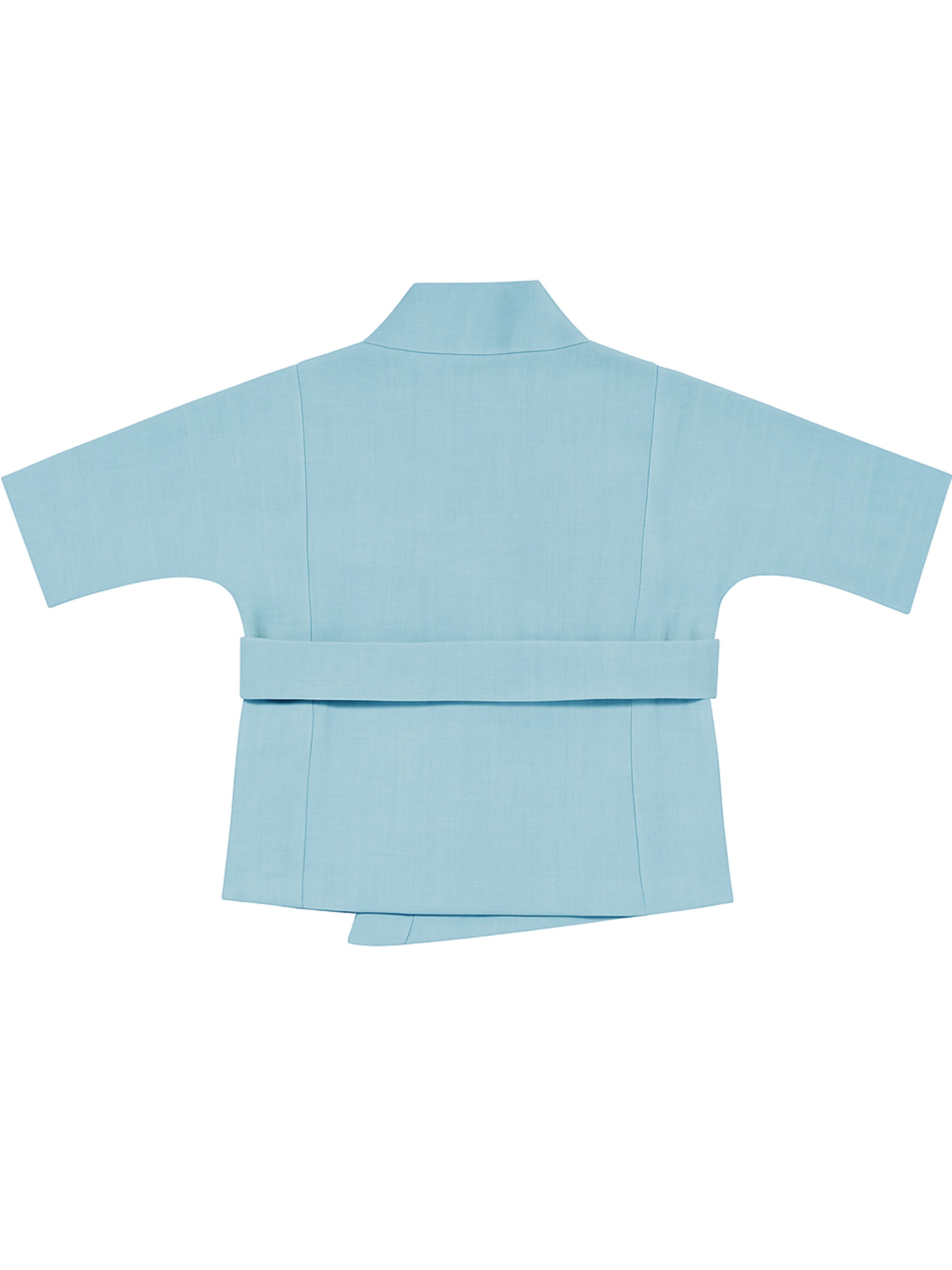 ZUBEK Shirts ''Kimono Ramie'' i blå