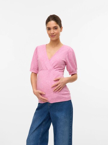 MAMALICIOUS T-Shirt 'MLAyse' in Pink: Vorderseite