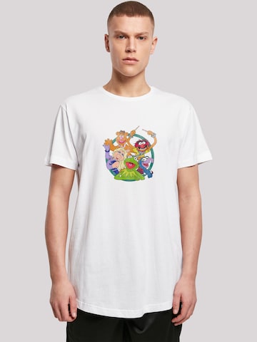 F4NT4STIC Shirt 'Disney Muppets Group Circle' in White: front