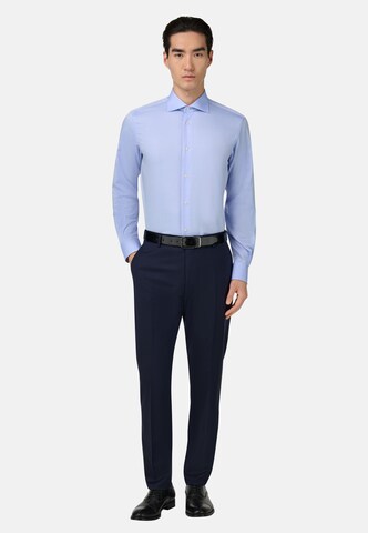 Boggi Milano Slim Fit Skjorte i blå