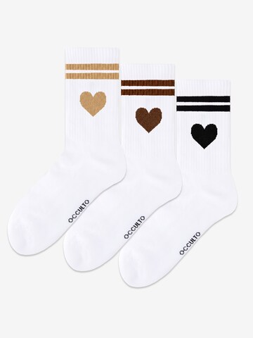 Occulto Athletic Socks 'Venus' in Brown