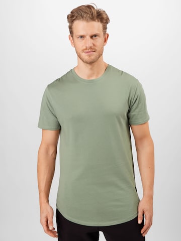 Coupe regular T-Shirt 'Matt' Only & Sons en vert : devant