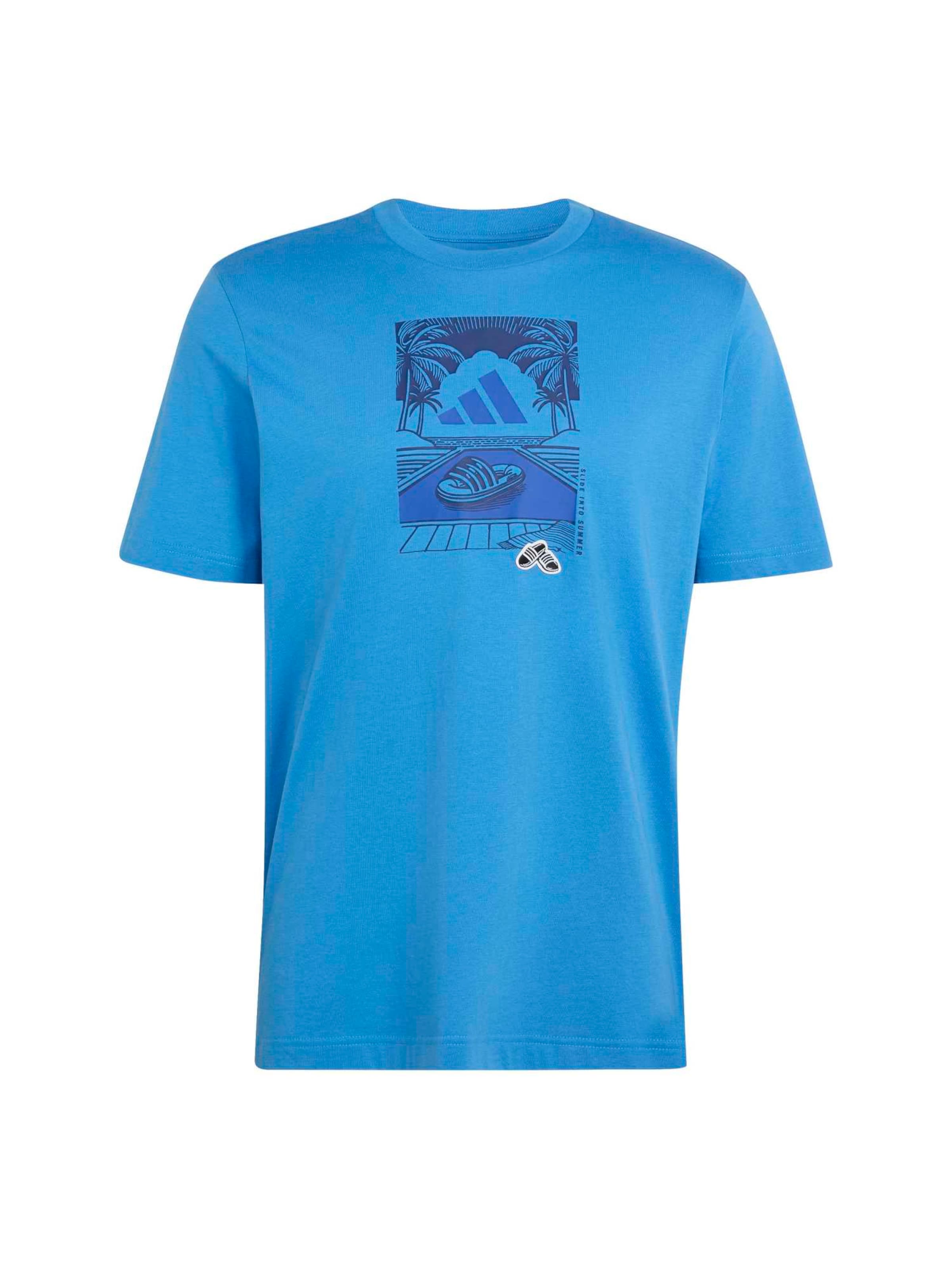 ADIDAS SPORTSWEAR Camiseta funcional 'SUMMER SLIDES RELAX' en azul / marino / azul real, Vista del producto