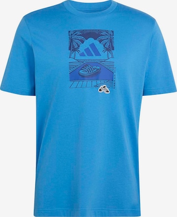 ADIDAS SPORTSWEAR Funktionsskjorte 'SUMMER SLIDES RELAX' i blå: forside