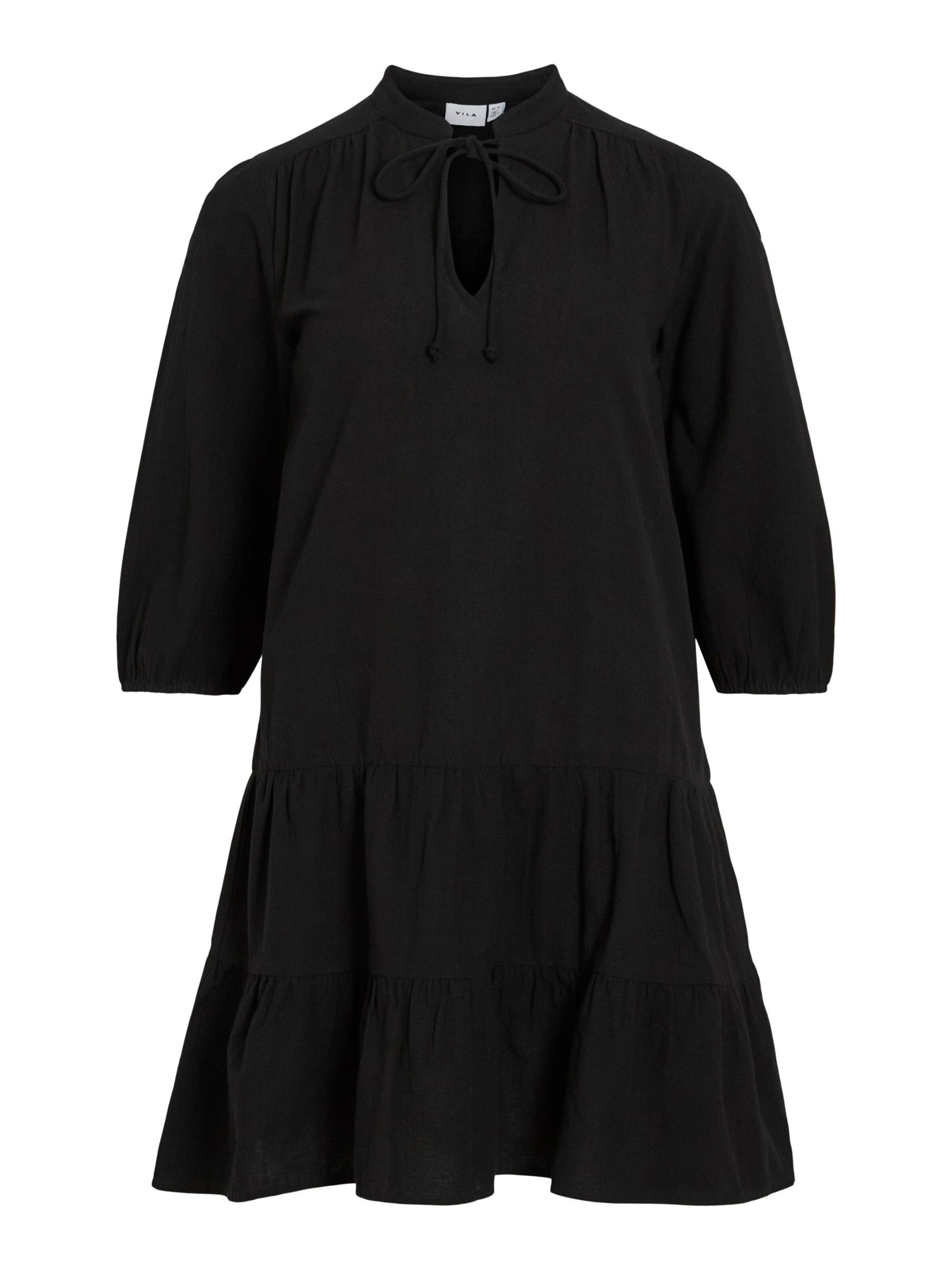 VILA Shirt dress 'VIPetra' in Black: front