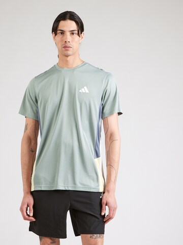 ADIDAS PERFORMANCE Funkcionalna majica 'ESS' | zelena barva: sprednja stran