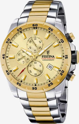 FESTINA Analogové hodinky 'Chronograph CHRONO SPORT' – zlatá: přední strana