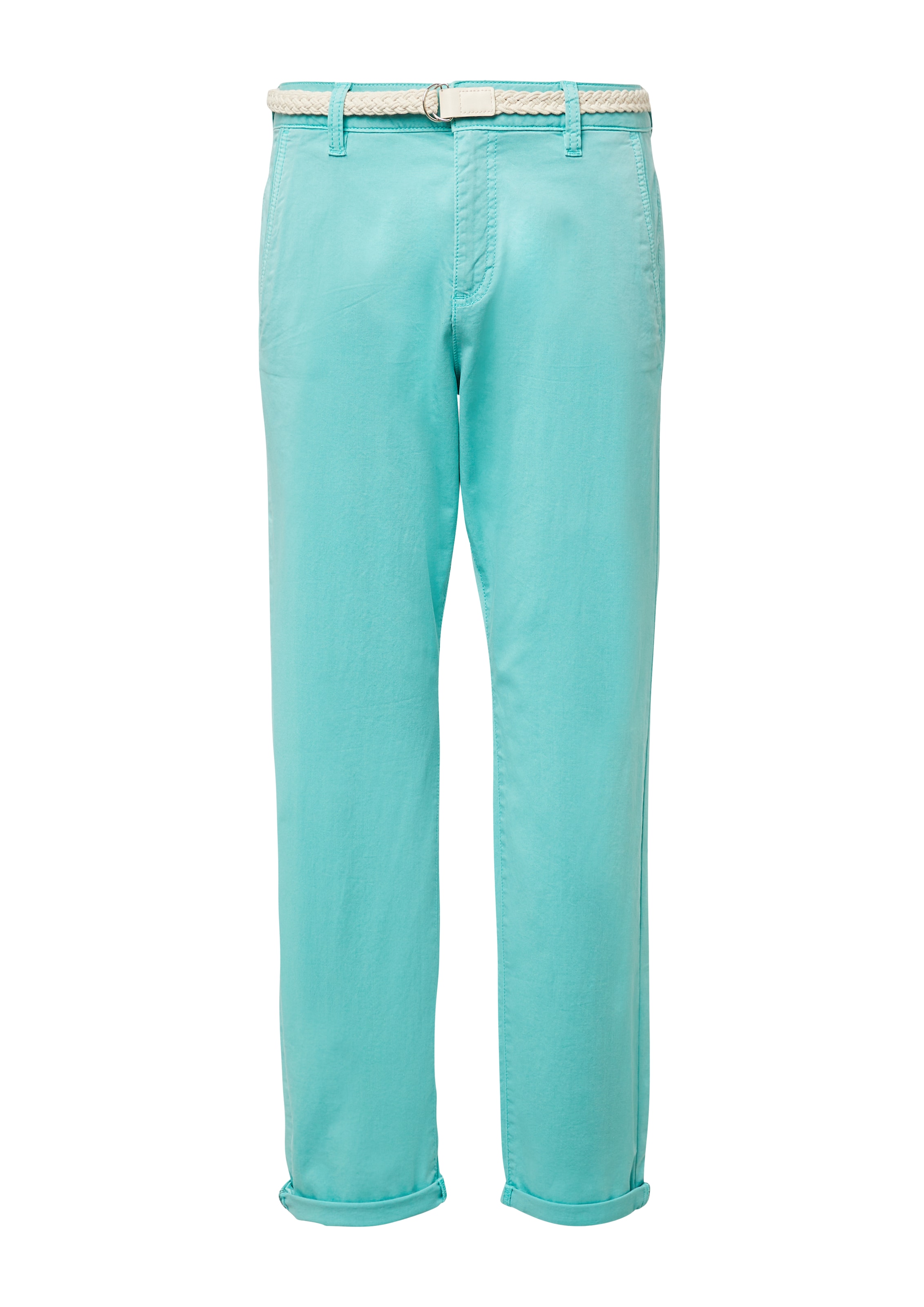 s.Oliver Regular Chino in Groen: voorkant