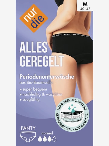 Culotte ' Alles Geregelt Menstruations-Panty medium' Nur Die en noir